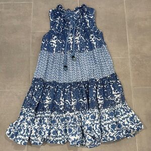 Blue and White Sundress